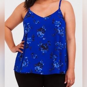 Floral Blue Women's Top